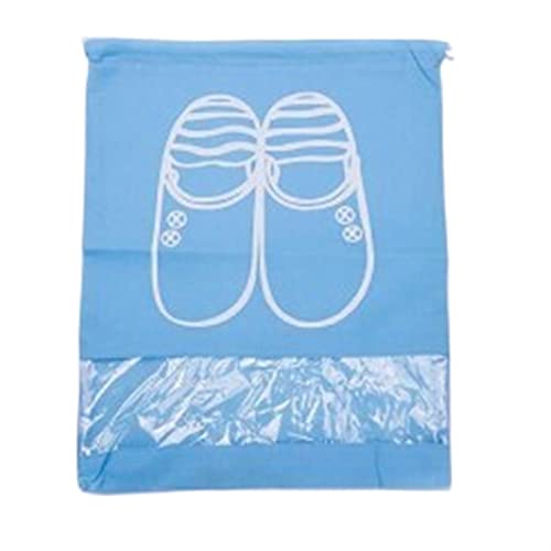MOEIDO Schuhbeutel Shoe Storage Bag Thickened Non-Woven Dust-Proof Shoe Bag Travel Portable Organize Shoe Dust Covers Drawstring Pocket(Color:Dark Grey,Size:43X29cm) von MOEIDO