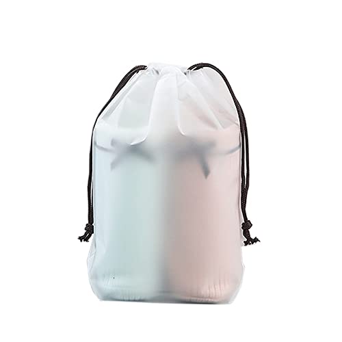 MOEIDO Schuhbeutel Travel Storage Bag Portable Shoe Clothes Organzier Drawstring Suitcase Organzier Transparent Underwear Makeup Storage Bag(Color:1pcs,Size:L 20x30cm) von MOEIDO