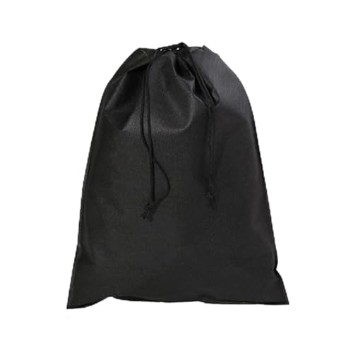 MOEIDO Schuhbeutel Waterproof Package Shoe Pocket Storage Organize Bag Non-Woven Fabric Draw Pocket Drawstring Bags Toiletry Bag Case(Color:Black 25x35cm) von MOEIDO