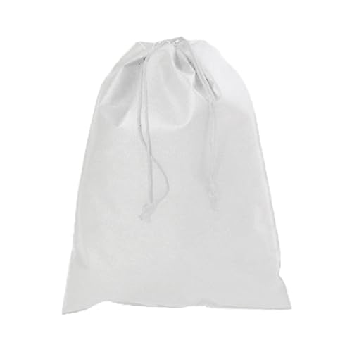 MOEIDO Schuhbeutel Waterproof Package Shoe Pocket Storage Organize Bag Non-Woven Fabric Draw Pocket Drawstring Bags Toiletry Bag Case(Color:White 30x40cm) von MOEIDO