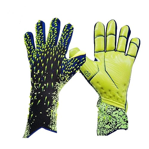 MOFIC Torwarthandschuhe Kinder,bietet hervorragenden Schutz mit abriebfesten,rutschfesten und handgelenkschützenden Eigenschaften Kinder Fußball Handschuhe (Größe 6, Grün) von MOFIC