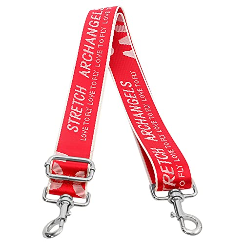 Canva Riemen Damen Tragegurt Schultergurt Taschengurt Mit Karabinerhaken Metall Für Tasche Geldbörse Kameratasche Clutch (Rot Weiß) von MOISTRI