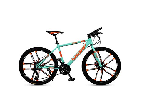 Mountainbike für Erwachsene, 66 cm, Doppelscheibenbremse, ein Rad, 30 Gänge, Off-Road-Geschwindigkeit, für Damen und Herren, A, 30-Gang von MOLVUS
