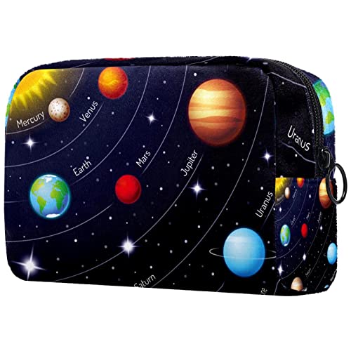 Universum Planeten Sonnensystem Kosmetiktasche Reißverschlusstasche Kosmetiktasche Für Geschäftsreisen von MOMOLOA