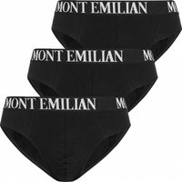 MONT EMILIAN "Avignon" Herren Slip 3er-Pack schwarz von MONT EMILIAN