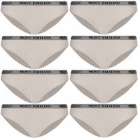 MONT EMILIAN "Grenoble" Damen Slip 8er-Pack beige von MONT EMILIAN