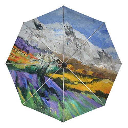 MONTOJ Fantasio Regenschirm Malerei Provence Automatisch öffnender Regenschirm leicht von MONTOJ