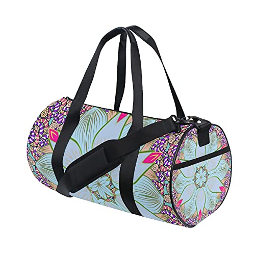 MONTOJ Große Sporttasche mit abstraktem Hippie-Mandala-Muster von MONTOJ