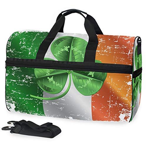 Montoj Reisetasche mit irischer Flagge und Kleeblatt von MONTOJ