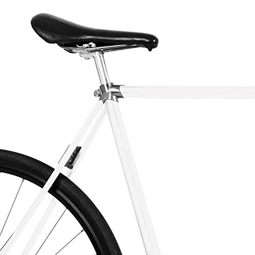 MOOXIBIKE Galaxy White Fahrradfolie glänzend für Rennrad, MTB, Trekkingrad, Fixie, Hollandrad, Citybike, Scooter, Rollator für circa 13 cm Rahmenumfang von MOOXIBIKE