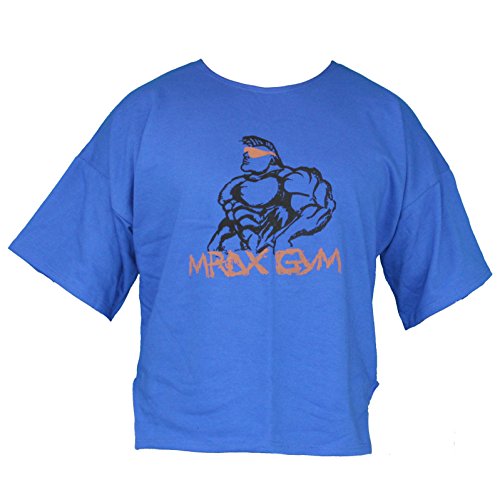 MORDEX "MRDX Gym T-Shirt fürs Gym, Fitness, Sport und Freizeit (blau, XXL) von MORDEX