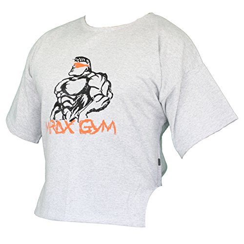 MORDEX "MRDX Gym T-Shirt fürs Gym, Fitness, Sport und Freizeit (grau, XL) von MORDEX