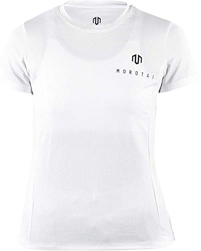 Morotai Damen NAKA T-Shirt, Weiß, Klein von MOROTAI