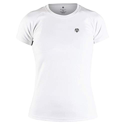 MOROTAI Damen NAKA T-Shirt, Weiß, XS von MOROTAI