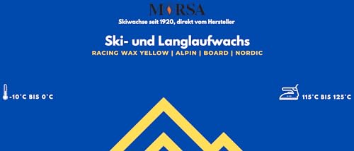 MORSA Premium Ski- und Langlaufwachs, Racing Wachs, -10-0°C | Alpin | Board | Nordic von MORSA