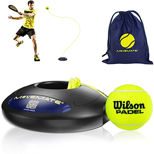 MOVEMATE Padel-Trainer Set mit Wilson® Padelball | innovatives Ballspiel für Draußen, im Garten, im Park für Kinder & Erwachsene | inkl. Transporttasche & Übungsvideos von MOVEMATE