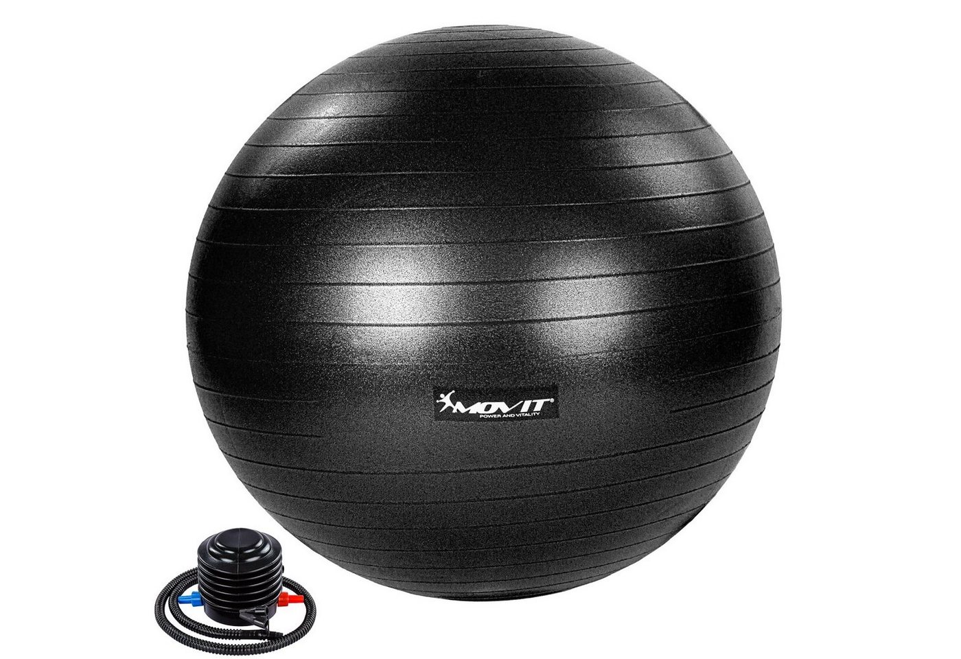 MOVIT Gymnastikball Movit® Gymnastikball »Dynamic Ball« inkl. Pumpe, berstsicher, Fitness-Ball, Sitzball, Yogaball, Farb,- Größenwahl von MOVIT
