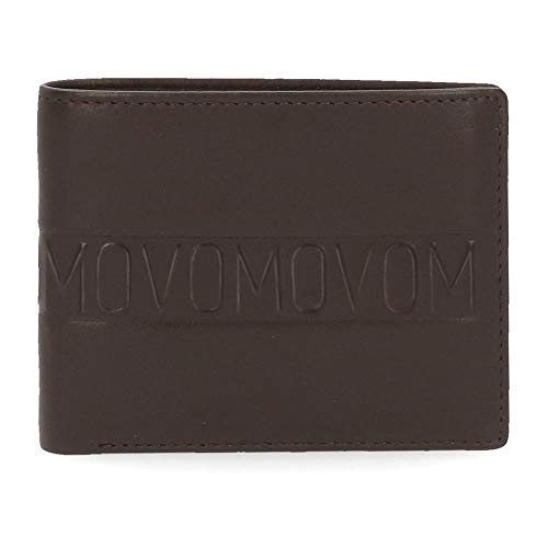 Movom Ribbon Horizontale Brieftasche mit Portemonnaie Braun 11x8,5x1 cms Leder von MOVOM