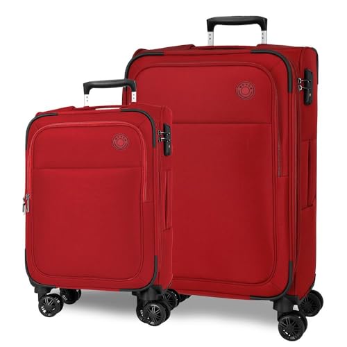 MOVOM Atlanta Kofferset, Einheitsgröße, rot, Talla única, Koffer Set von MOVOM