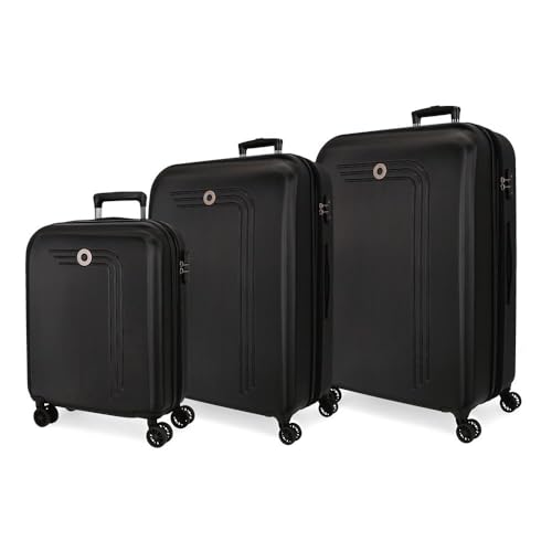 MOVOM Riga Koffer-Set, Einheitsgröße, schwarz/weiß, Einheitsgröße, Kofferset von MOVOM