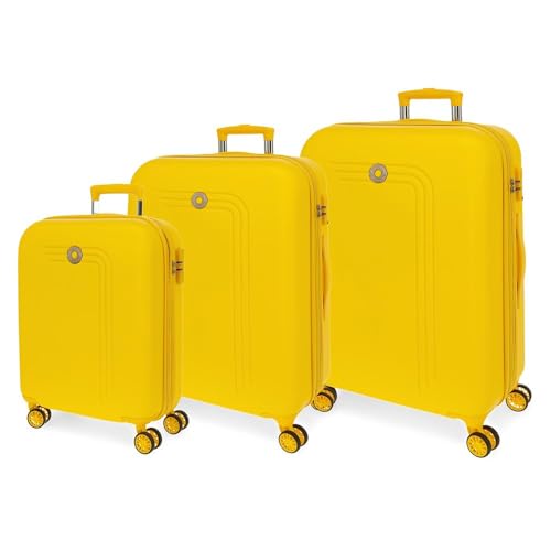 MOVOM Riga Kofferset, Einheitsgröße, gelb, Talla única, Koffer Set von MOVOM