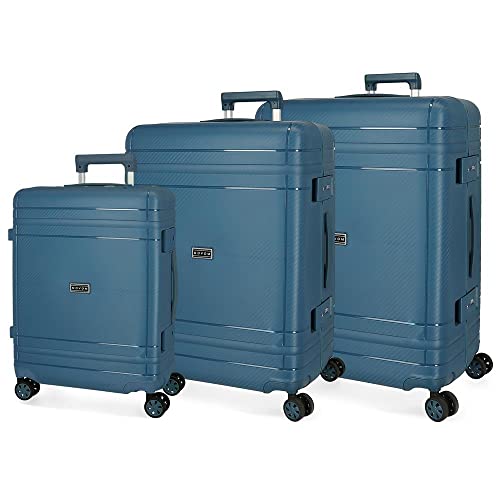 Movom Maße Koffer, Marineblau, Talla Unica, Set mit 3 Koffern von MOVOM