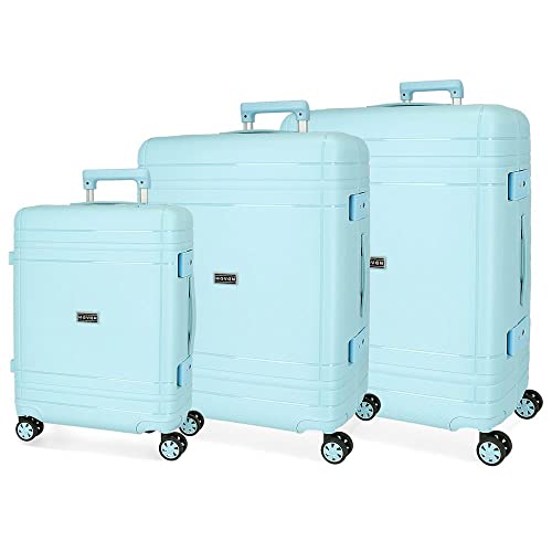 Movom Maße Koffer, türkis, Talla Unica, Set mit 3 Koffern von MOVOM