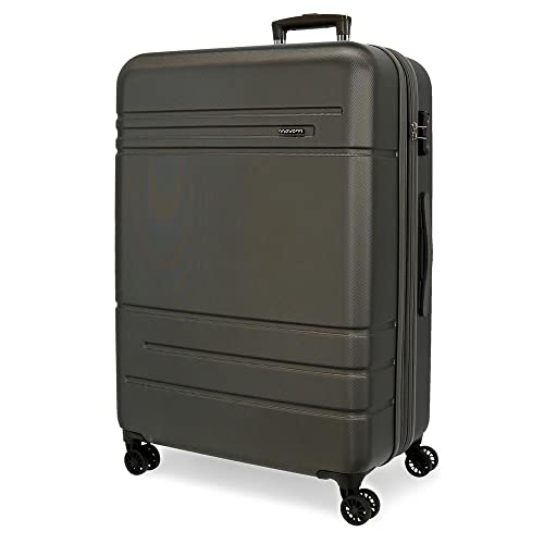 Movom Galaxy Koffer groß, Schwarz, 53 x 78 x 31 cm, starr, ABS-Verschluss TSA, 108 l, 4,92 kg, 4 Räder von MOVOM