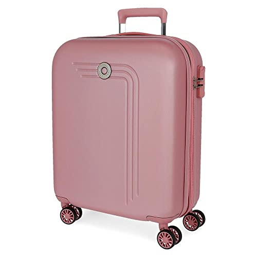 Movom Riga Kabinenkoffer Rosa 40x55x20 cms Hartschalen ABS Kombinationsschloss 37L 3Kgs 4 Doppelräder Erweiterbar Handgepäck von MOVOM