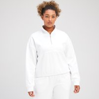 MP Damen Rest Day Sweatshirt mit 1/4-Reißverschluss – Weiß  - XL von MP