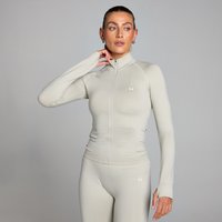 MP Damen Shape Nahtlose Jacke mit durchgehendem Reißverschluss – Aschgrau - L von MP