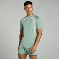 MP Herren Tempo Panel Kurzarm-T-Shirt – Hellgrün - XXL von MP