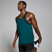 MP Herren Tempo Top mit Ringerrücken – Dark Teal - XS von MP