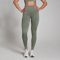 MP Damen Tempo Rib Nahtlose Leggings – Moosgrün - L von MP