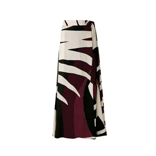 MPOWRX Bademode Damen Retro Print Biquini Rock Cover Up Monokini Badeanzug Kleid - weinrotes Kleid - XL von MPOWRX
