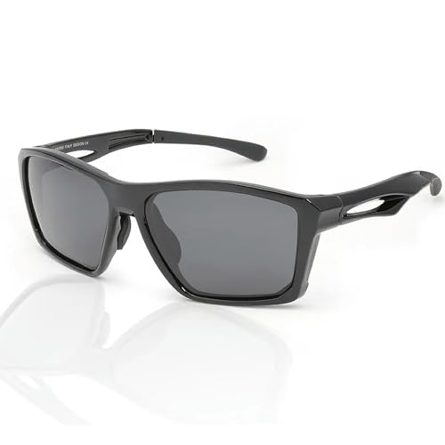MPOWRX Sport Herren Sonnenbrille Damen Brille Outdoor Driving UV 400 Schutz-2360-schwarz von MPOWRX