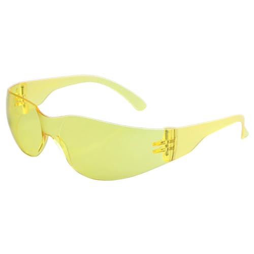Outdoor-Reiten und Fahren Anti-UV 400 Schutzbrille Sicherheit für Männer und Frauen-5241-Gelb von MPOWRX