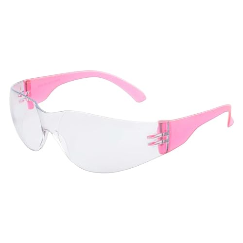 Outdoor Riding and Driving Anti-UV 400 Schutzbrille Sicherheit für Männer und Frauen-5241-transparen pink von MPOWRX