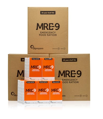 MRE-9 Notration 3 Monate | 20 Jahre Haltbarkeitsdauer | Extra Vitamine | 90 x 500g Notration | der leckerste Geschmack | langanhaltende Nahrung von MRE-9