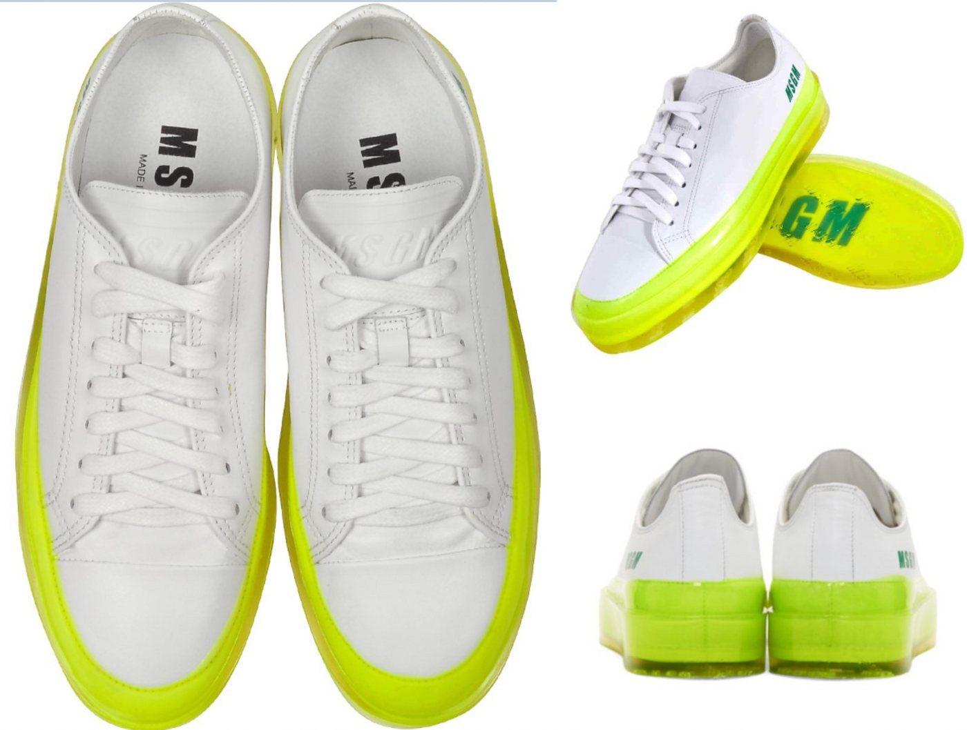 MSGM MSGM RBRSL Rubber Soul Edition Fluo Floating Sneakers Turnschuhe Shoes Sneaker von MSGM
