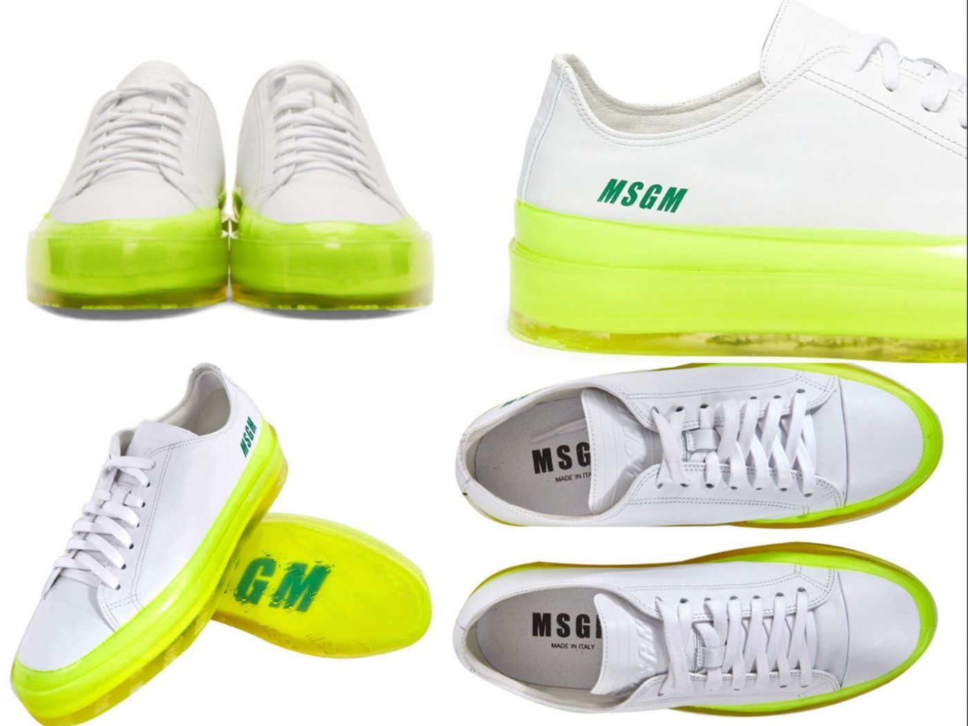 MSGM MSGM RBRSL Rubber Soul Edition Fluo Floating Sneakers Turnschuhe Shoes Sneaker von MSGM