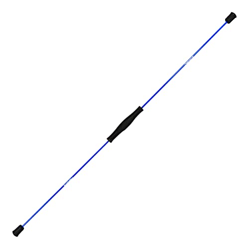 MSPORTS Schwingstab Premium 160 cm – Fitness Swingstick aus Fiberglas für Ganzkörpertraining in Rot oder Blau Swing Stick (Blau) von MSPORTS