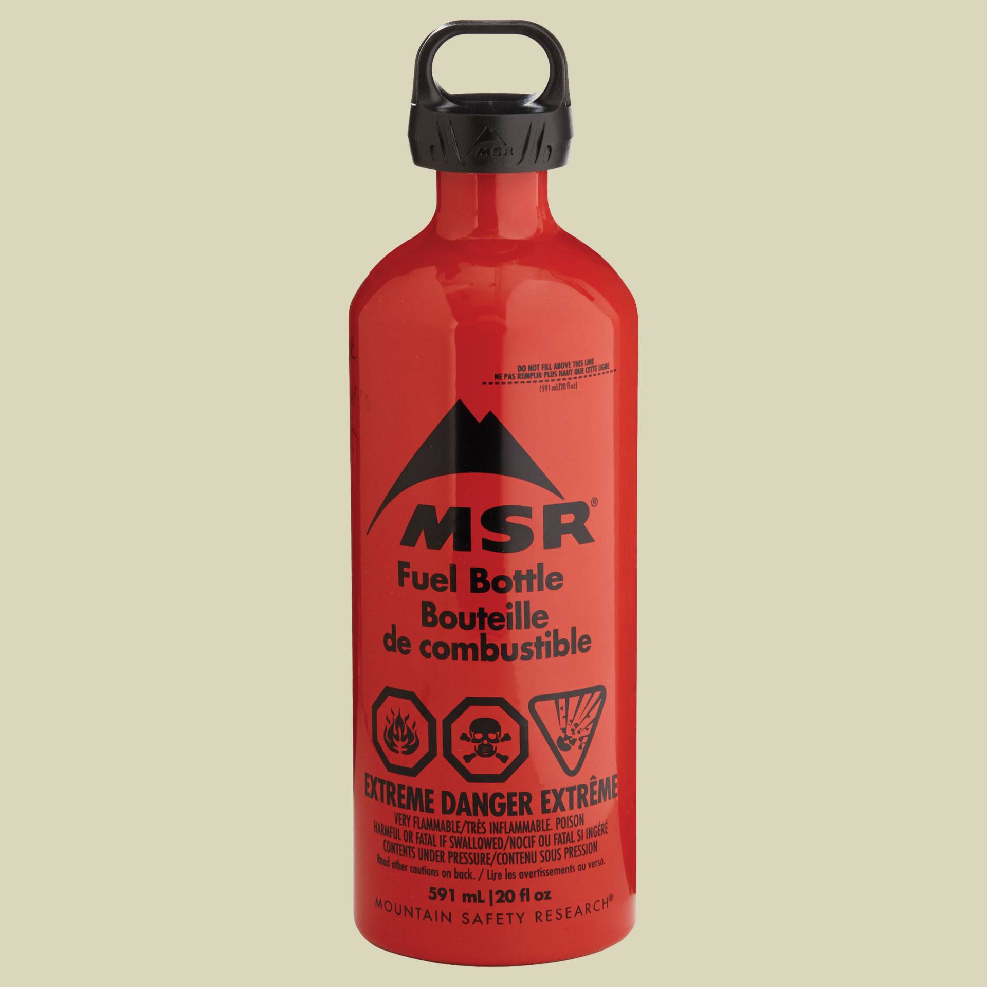 MSR Brennstoffflasche CRP Cap Volumen 590 Farbe rot von MSR
