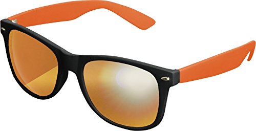 MSTRDS Likoma Mirror Unisex Sonnenbrille Für Damen und Herren mit verspiegelten Gläsern, black/orange/orange von MSTRDS