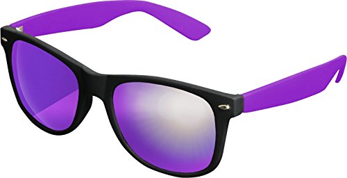 MSTRDS Likoma Mirror Unisex Sonnenbrille Für Damen und Herren mit verspiegelten Gläsern, black/purple/purple von MSTRDS
