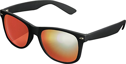 MSTRDS Likoma Mirror Unisex Sonnenbrille Für Damen und Herren mit verspiegelten Gläsern, black/red von MSTRDS