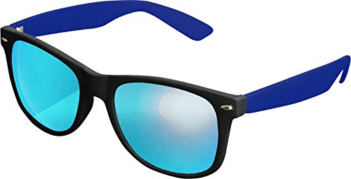 MSTRDS Likoma Mirror Unisex Sonnenbrille Für Damen und Herren mit verspiegelten Gläsern, black/royal/blue von MSTRDS