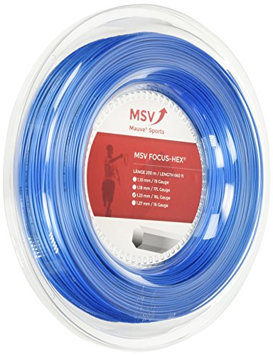 MSV Saitenrolle Focus-HEX, Hellblau, 1.23mm, 0355000126400030 von MSV