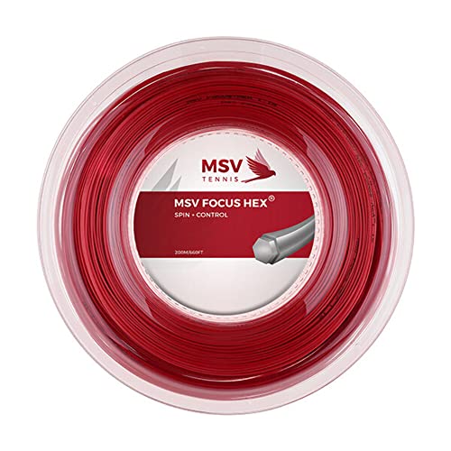 MSV Saitenrolle Focus-HEX, Rot, 200 m, 0355000126000030 von MSV