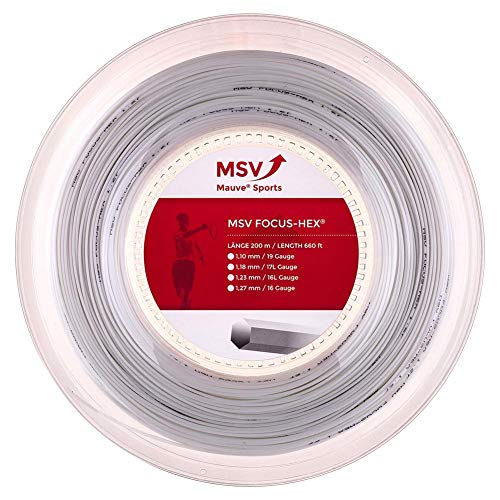 MSV Saitenrolle Focus-HEX, Weiß, 1.18mm, 0355000124400005 von MSV